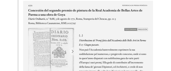 El Prado lanza el primer repertorio de referencias impresas sobre Goya